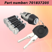 1 set Ignition 4 Door Lock 2 Keys 701837205 for T4 Caravelle MK IV 1990-2003 Transporter Double Barn Doors