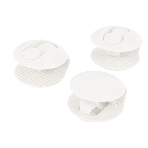 12x Bettdeckenclips Weiß Schnalle Halter 1