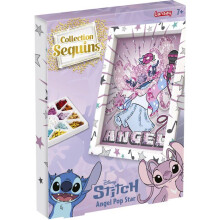 Kreatives Spiel - Steckperlen - Lansay - KOLLEKTION SEQUINS STITCH - ENGEL POPSTAR - Rahmen und Illustration - Ab 7 Jahren