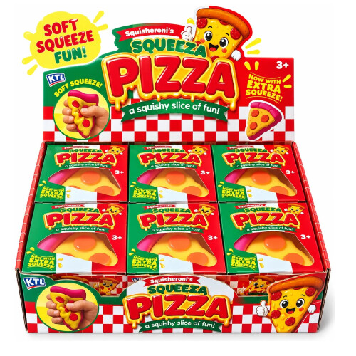 Kandy Toys Squishy Pizza Slice In Brightly Coloured Box