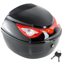 Topkoffer moto - 3408052 - 22 L - Zwart - Kunststof