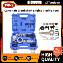 Podofo Kit d'outils de calage moteur pour arbres à cames et vilebrequins Audi VW VAG EA888 1.8 2.0 TSI TFSI 2006-2018 avec boîte