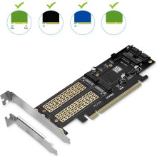 3X 3 im 1 NGFF und MSATA SSD Adapter Karte, M.2 NVME zu PCIE / M.2 SSD zu III / MSATA zu Adapter für 2280/2260