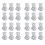 12-Pairs Earring Backs,Earring Backs Lifter for Heavy Earrings, Adjustable Hypoallergenic Secure Earring Backs(Silver) 1