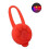 (Red) Collare per cani con luce LED a batteria (batterie incluse) per la sicurezza notturna. 1