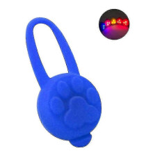 (Blue) Lampka LED na obroży dla psa zasilana bateriami, z dołączonymi bateriami, zapewniająca bezpieczeństwo w nocy