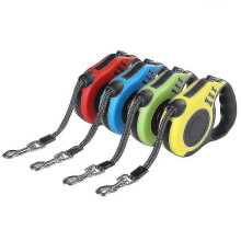 (Pink 2, 3 m) Laisse rétractable automatique en nylon pour petit chien, résistante et extensible, idéale pour promener ou courir avec un chiot.