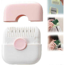 (Pink) Bangs Trimmer & Hair Trimmer 2in1 Comb Multifunctional Hair Clipper Cutting Tools