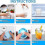 (blue) Easy Release Silicone Whiskey Ice Ball & Cocktail Ice Cube Maker Mold Set 5