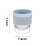 (blue-white) Easy Release Silicone Whiskey Ice Ball & Cocktail Ice Cube Maker Mold Set 3