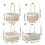 (Oval base drum bag) Handheld Portable Sturdy Woven Storage Basket Convenient Handle Designs Home Organization 3