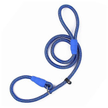 (Blue, L) Laisse de transport pour chien longue, robuste et réglable, idéale pour les promenades en extérieur.