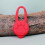 (Red) Collare per cani con luce LED a batteria (batterie incluse) per la sicurezza notturna. 5
