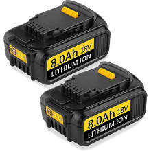 (6) 2Pack 8.0Ah 20V/18V Dcb184 Battery Kit with 4A Charger for Dewalt Dcb180/181/182