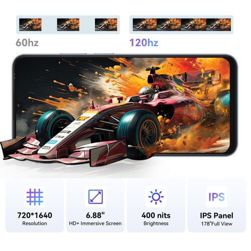 Blackview Blackview Wave10 Smart Phone Unlocked, Android 16, 128GB, Black 1