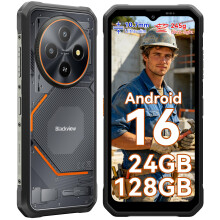 Blackview FORT 2 Rugged Smartphone Android 16, 245g/10.7mm Rugged Phone Unlocked, 24GB + 128GB/2TB, 6.56" HD+ 90 Hz, Dual AI Cameras 16MP + 13MP