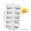 (28x17cm)Silicone Baking Mold With Multiple Cells For Kitchen Fruit Gelatin Mousse And 9