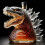 (Godzilla Black)Decanter whisky Wolf Godzilla e testa di drago adatto per regali casa 5