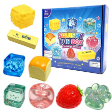 (Style 3)Brinquedos de relaxamento com desenvolvimento de habilidades sensoriais e cognitivas em pacote colorido