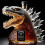 (Wolf)Decanter whisky Wolf Godzilla e testa di drago adatto per regali casa 4
