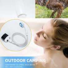 Lightweight Abs Shower Fixture With Automatic Water Flow For Portable Outdoor