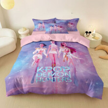 (02, 210x210 cm) Hunter Duvet Cover Pillow Case Bedding Bedroom Decor Kids Gift Adult Single Double Bed Queen Zipper Duvet Cover