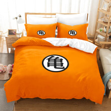 (Gold, 135x200cm) 3D Dragon Ball Super Goku Bedding Set 3PCS Super Saiyan 4 VS Blue Hair Duvet Cover Pillowcase Anime Bed Linen Set Single Double