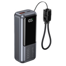 Gembird PB10-PD20-LCD-02 Compact fast charging power bank with LCD display  20W  10000 mAh  spacegrey