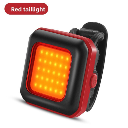 (Red Red)Mountain Bike Headlight Led Bicycle Front Light Waterproof Rechargeable Rides For
