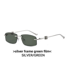 (Style 5)Óculos de sol masculino moderno feminino quadrado sem moldura com proteção Uv400 diária para