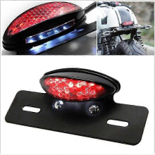 LED-Rücklicht mit Brems- und Kennzeichenbeleuchtung für Motorräder, LKWs, ATVs, Anhänger und Cafe Racer