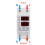 Intelligent 63A Single Phase Over-Voltage Adjustable AC Current Protector 230V 4