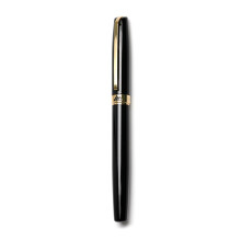 Set regalo di lusso con penna stilografica in metallo, pennino F, sistema di riempimento a pistone e convertitore ricaricabile.