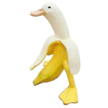 Statue de canard banane pelée, décoration de jardin et d'extérieur