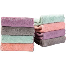 Kitchen Dishtowels Cleaning Cloth Super Absorbent Coral Velvet Reusable For Kitchen C