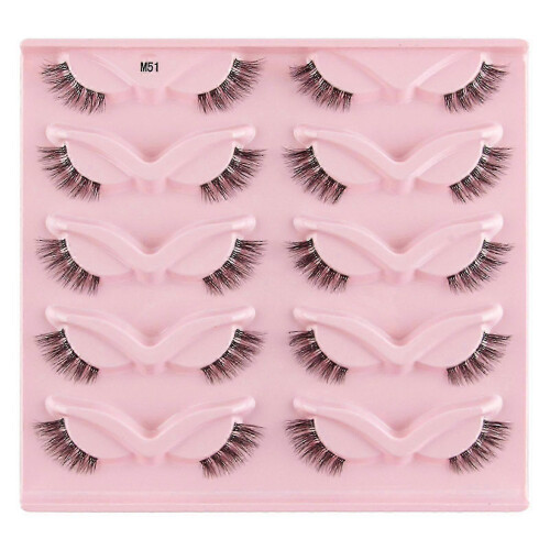 Reusable Arched Dense Artificial Eyelashes Easy To Fit Eye Shape Lashes
