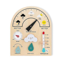 Wooden Weather Station Set for Kids - Educational Science Cognitive Forecast