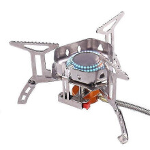Outdoor Portable 3 Stove Head Windproof Camping Stove for Picnic Mountaineering Car