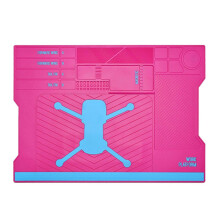 Tappetino magnetico in silicone per riparazioni e isolamento termico con righello graduato in centimetri