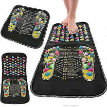 Acupoint Reflexology Cushion Foot Massage Mat Pebble Nodes Pain Relief Relaxation