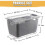 1Pcs 2-Layer Draining Basket w/Filter Gray L 4.5L Kitchen Fridge Vegetable Storage Box 5