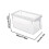 BPA-Free Clear Plastic Fridge Organizer Boxes with Lids 2-Pack Kitchen Food Storage Set for Home 2