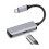 USB C Splitter 1 in 2 Out with PD Charger and Audio Headphone 1