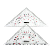 Profesjonalny zestaw do nauki matematyki, linijka trójkątna i kątomierz do rysowania statków i geometrii