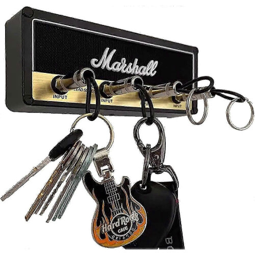 Creative Guitar Keychain Wall Mounting Hook Rack Holder