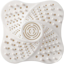 Silicone Bathtub Shower Sink Drain Hair Filter Suction Cup White 4 Piece