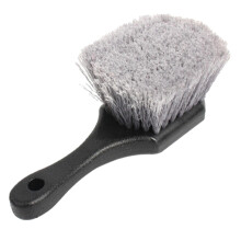 Upgraded Short Handle Car Wheel Brush Soft Bristles Tire & Dirt Cleaner