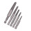 5pcs Hex Shank Fine Teeth Broken Screw Extractor Damaged Bolts Removal Tool Easy Out Kit 4