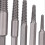 5pcs Hex Shank Fine Teeth Broken Screw Extractor Damaged Bolts Removal Tool Easy Out Kit 3