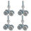 4er-Pack H4-3 Silberne Schwerlast-Schiebetür-Schienenrollen-Set 1